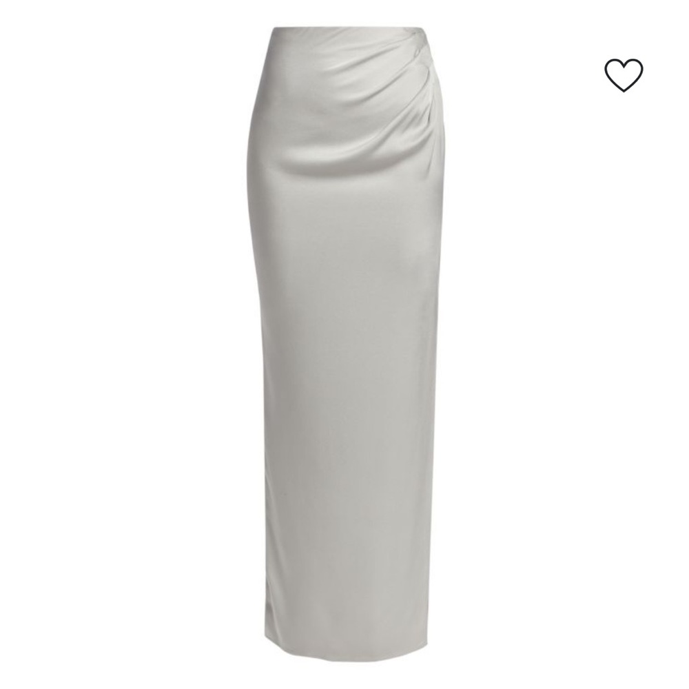 Elegant Grey Maxi Skirt